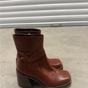 ASOS Brown Heeled Boots
